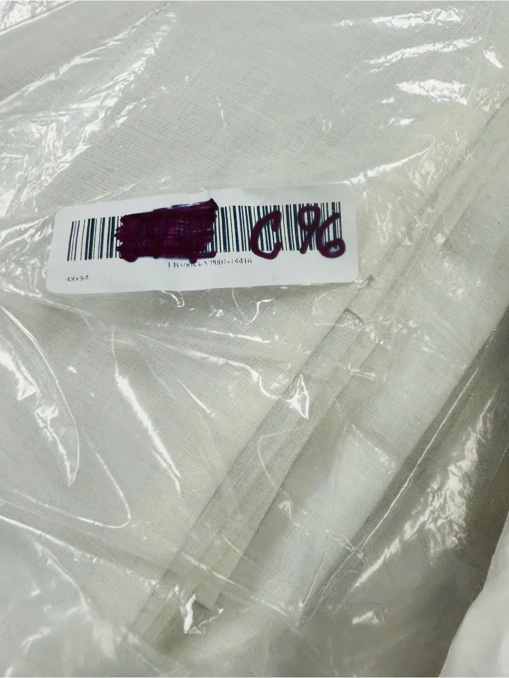 NWT QUINCE Set Of 2 48x96 European Linen True Blackout Curtains Cream 8532